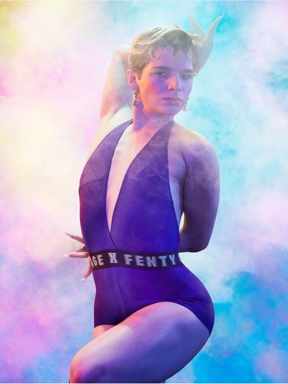 Savage X Fenty Purple Currant Teddy Romper